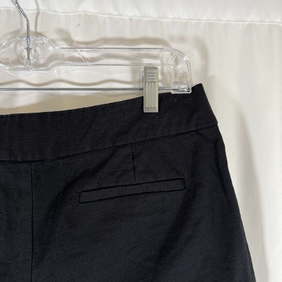 J. Crew Shorts Women's 8 Black Pleated Pockets Cotton Blend Side Zip 2.5" Inseam - Picture 8 of 8